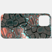 銅にマットな灰色の石を溶かすバーチャルな宝石 Case-Mate iPhoneケース (裏面 (横))