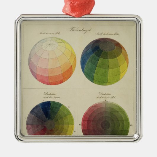 銅のための色の地球 メタルオーナメント (正面)