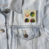 銅のための色の地球 缶バッジ (インサイチュ)