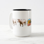 "銅のつる植物" 15のozのマグ ツートーンマグカップ (正面左)