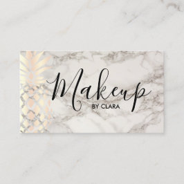 銅のばら色の金ゴールドのパイナップル大理石のメーキャップアーティスト 名刺
