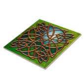 銅のケルト結び目模様(セラミックタイル) タイル (側面)