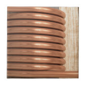 銅のコイル タイル (正面)