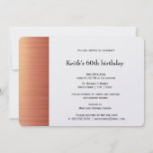 銅のスタイル|のパーティの招待状 招待状 (裏面)