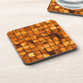 銅のタイル コースター (左側)