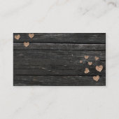銅のハートの名刺 名刺 (裏面)