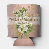 銅のバラ金ゴールドフローラは、新郎の母親 缶クーラー (裏面)