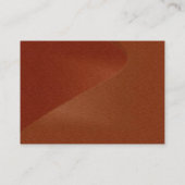 銅のプロフィールカード 名刺 (裏面)