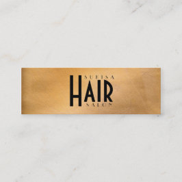銅のメタリックヘアサロン スキニー ビジネス カード
