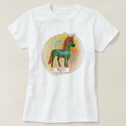 銅の元素を切り取る Tシャツ (デザイン正面)