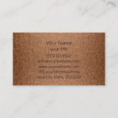 銅の光沢があるステンレス鋼の金属2 名刺 (裏面)