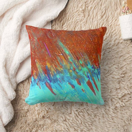 銅の古さびの景色 クッション (ブランケット)