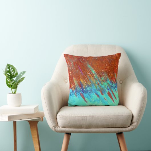 銅の古さびの景色 クッション (椅子)