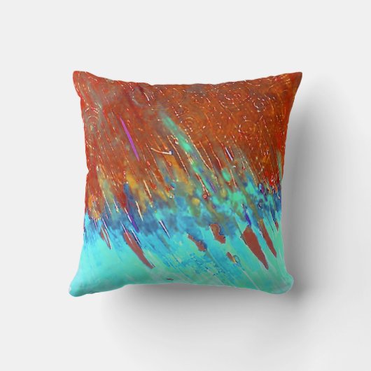 銅の古さびの景色 クッション (裏面)