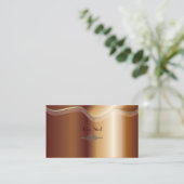 銅の名フェイク刺 名刺 (スタンド正面)