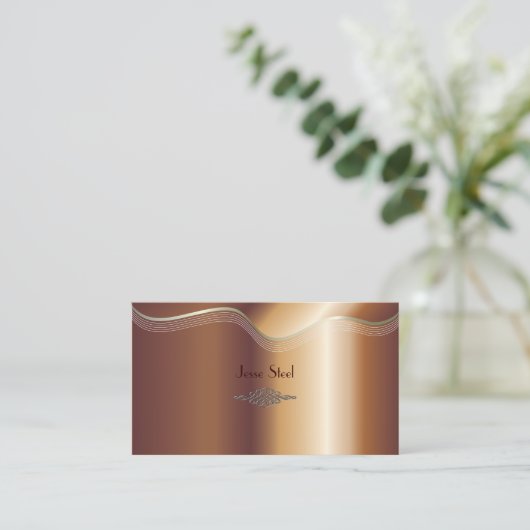 銅の名フェイク刺 名刺 (スタンド正面)