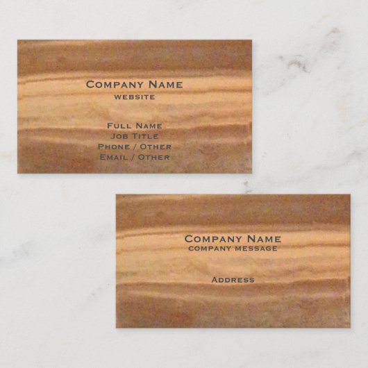 銅の名刺 名刺 (正面/裏面)