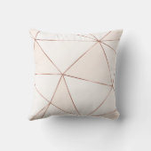 銅の多角形テクスチャ（青銅の滑空） クッション (裏面)