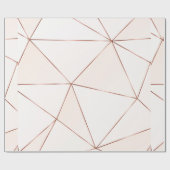 銅の多角形テクスチャ（青銅の滑空） ラッピングペーパー (フラット)