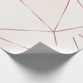 銅の多角形テクスチャ（青銅の滑空） ラッピングペーパー (角)