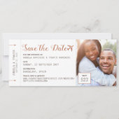 銅の宛先フォトボーディングパス救の日付 (正面)