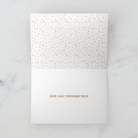 銅の手がレタードあなたは私の花嫁になる 招待状 (内部)