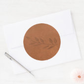 銅の押し潰しステッカー ラウンドシール (封筒)