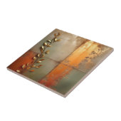 銅の擦り切れたテクスチャード金属 タイル (側面)