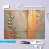 銅の擦り切れたテクスチャード金属 薄葉紙 (クラフト)