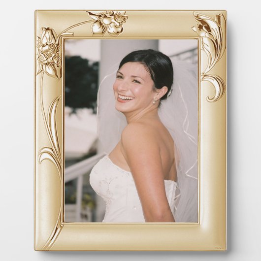 銅の枠の絵の花嫁にフォトプラークを追加 フォトプラーク (正面)