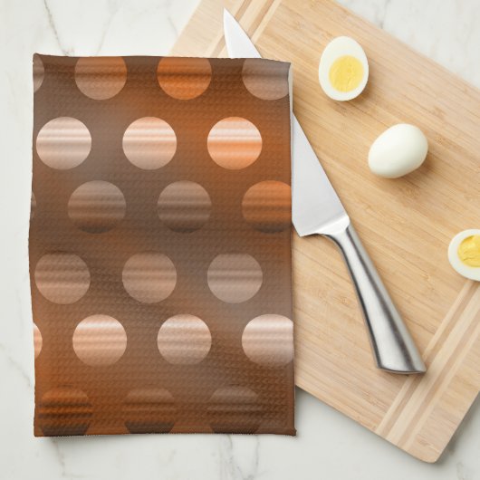 銅の点 キッチンタオル (四つ折り)