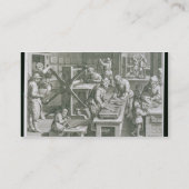 銅の版木、銅版、版画の発明は、めっきします20をからの「 名刺 (裏面)