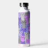 銅の真空絶縁された多くの紫色の猫 ウォーターボトル (左面)