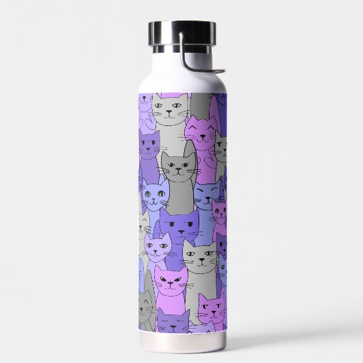 銅の真空絶縁された多くの紫色の猫 ウォーターボトル (左面)