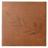 銅の粉砕物 タイル (正面)