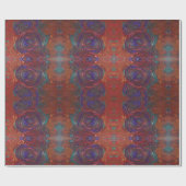 銅の紫色の渦巻 ラッピングペーパー (フラット)