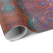 銅の紫色の渦巻 ラッピングペーパー (ロールコーナー)