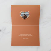 銅の結婚創立7周年を迎える写真 カード (内部)