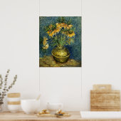 銅の花瓶のインペリアルフリチラリア ゴッホ ポスター (キッチン)
