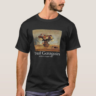 銅の花瓶のダリア ポール・ゴーギャン アート グラフィック Tシャツ
