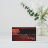 銅の葉 名刺 (スタンド正面)