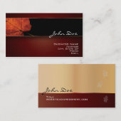 銅の葉 名刺 (正面/裏面)