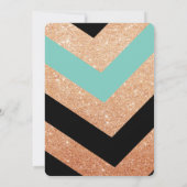 銅の輝きが煌くパイナップルのお誕生日パーティー招待状 招待状 (裏面)