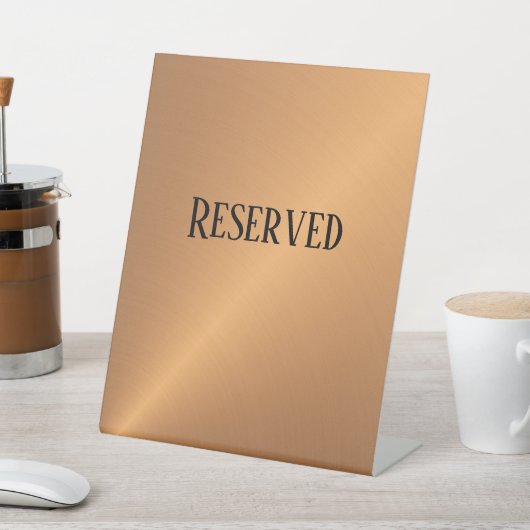 銅の輝き角度を予約 台座サイン (インサイチュ)