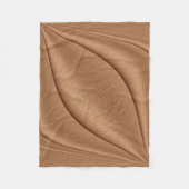 銅の輪郭 フリースブランケット (正面)