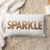 銅の金属輝きのLumbarの枕 ランバークッション (ブランケット)