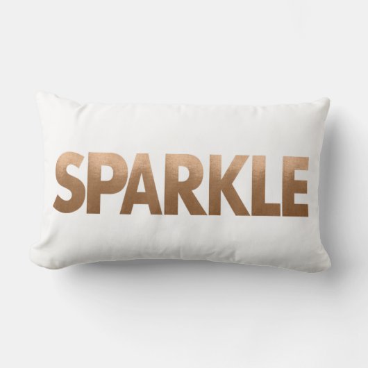 銅の金属輝きのLumbarの枕 ランバークッション (正面)