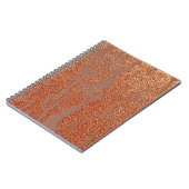 銅の金属 ノートブック (左側)