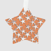 銅の銀製の星 オーナメント (裏面)