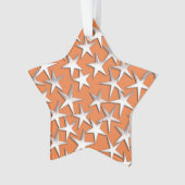 銅の銀製の星 オーナメント (正面)